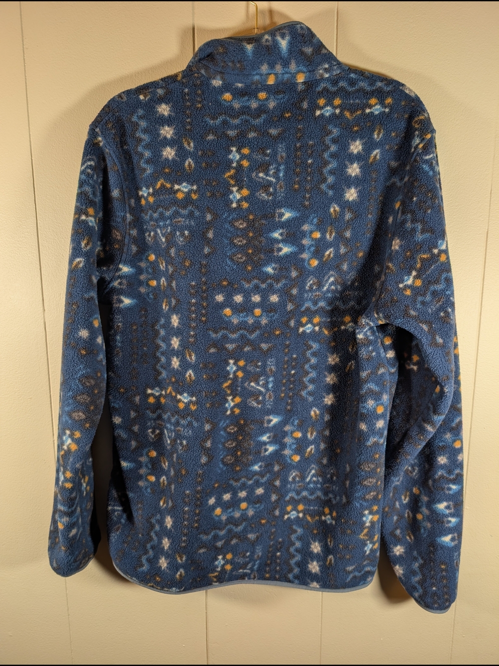 Patagonia Synchilla Snap-T Fleece Pullover Womens Medium Blue Southwestern Aztec - Picture 9 of 9